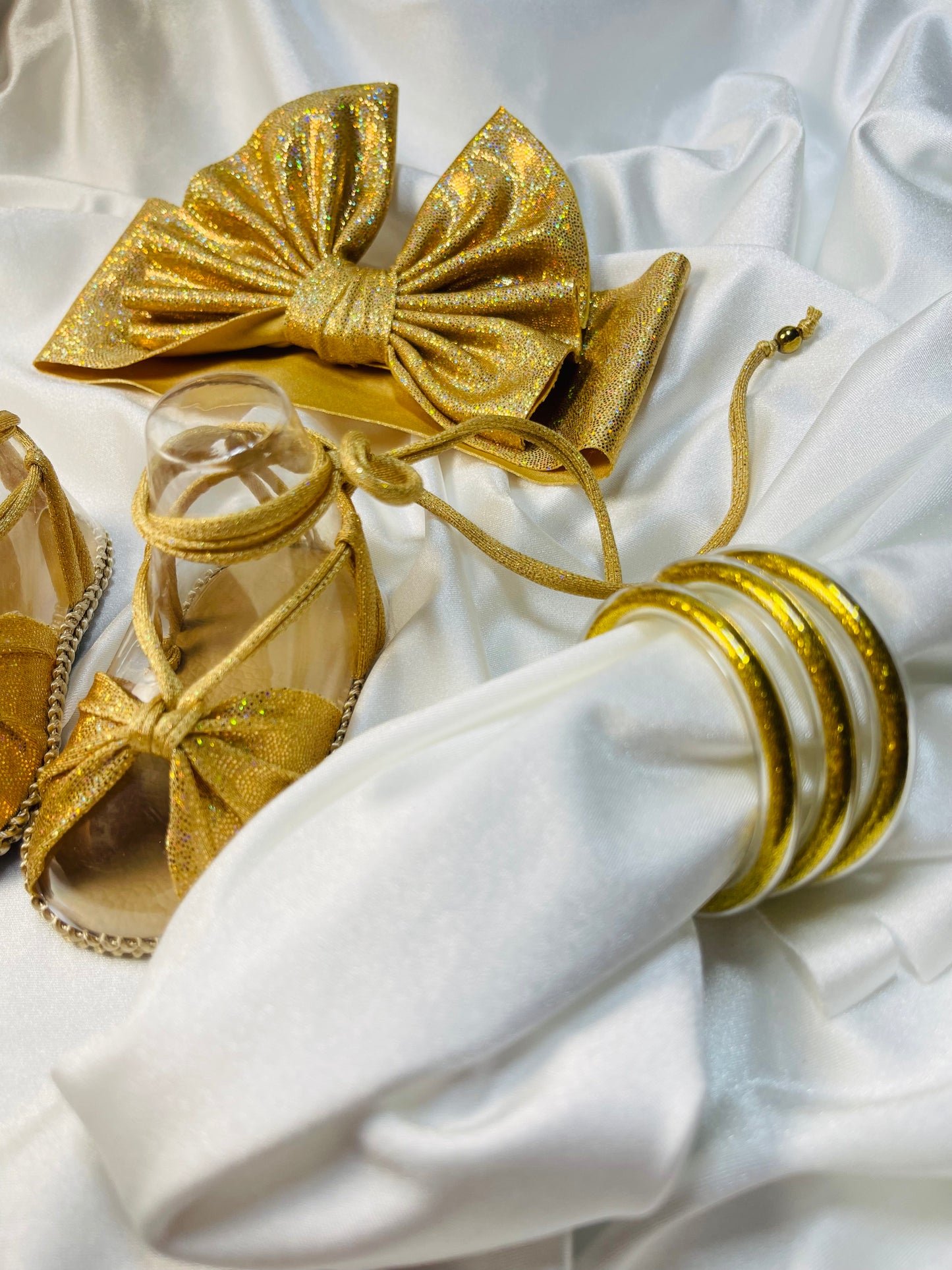 Gold Flat Sandals ✨