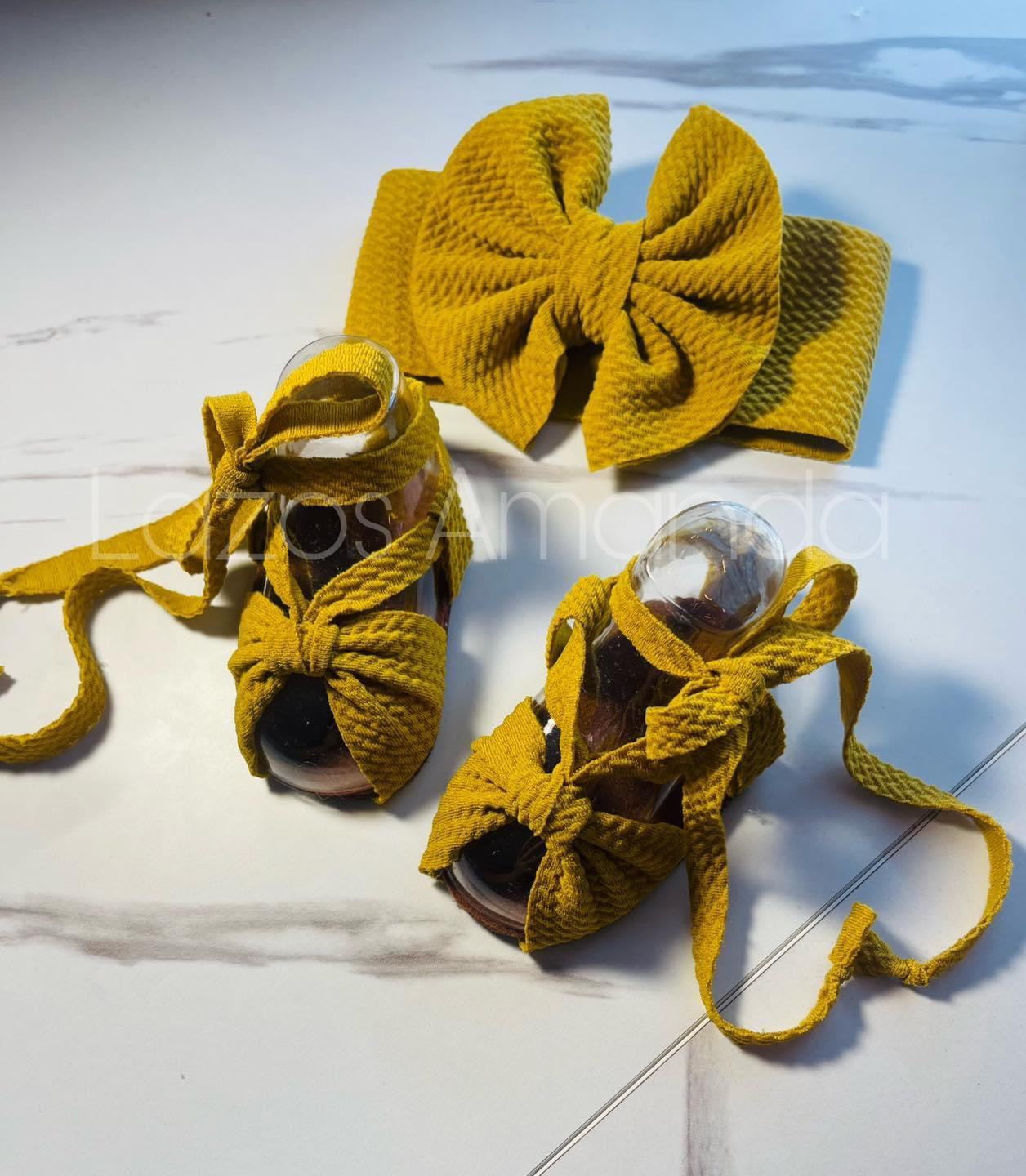 Mostaza baby sandals 🍂