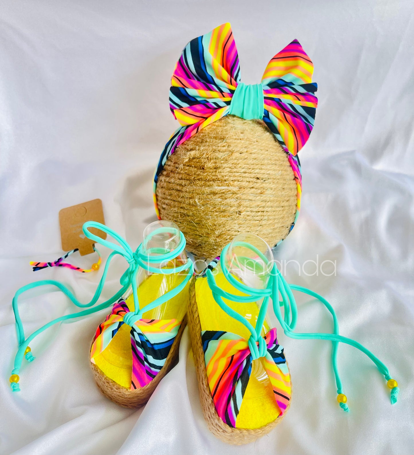 Rainbow baby sandals 🌈💗