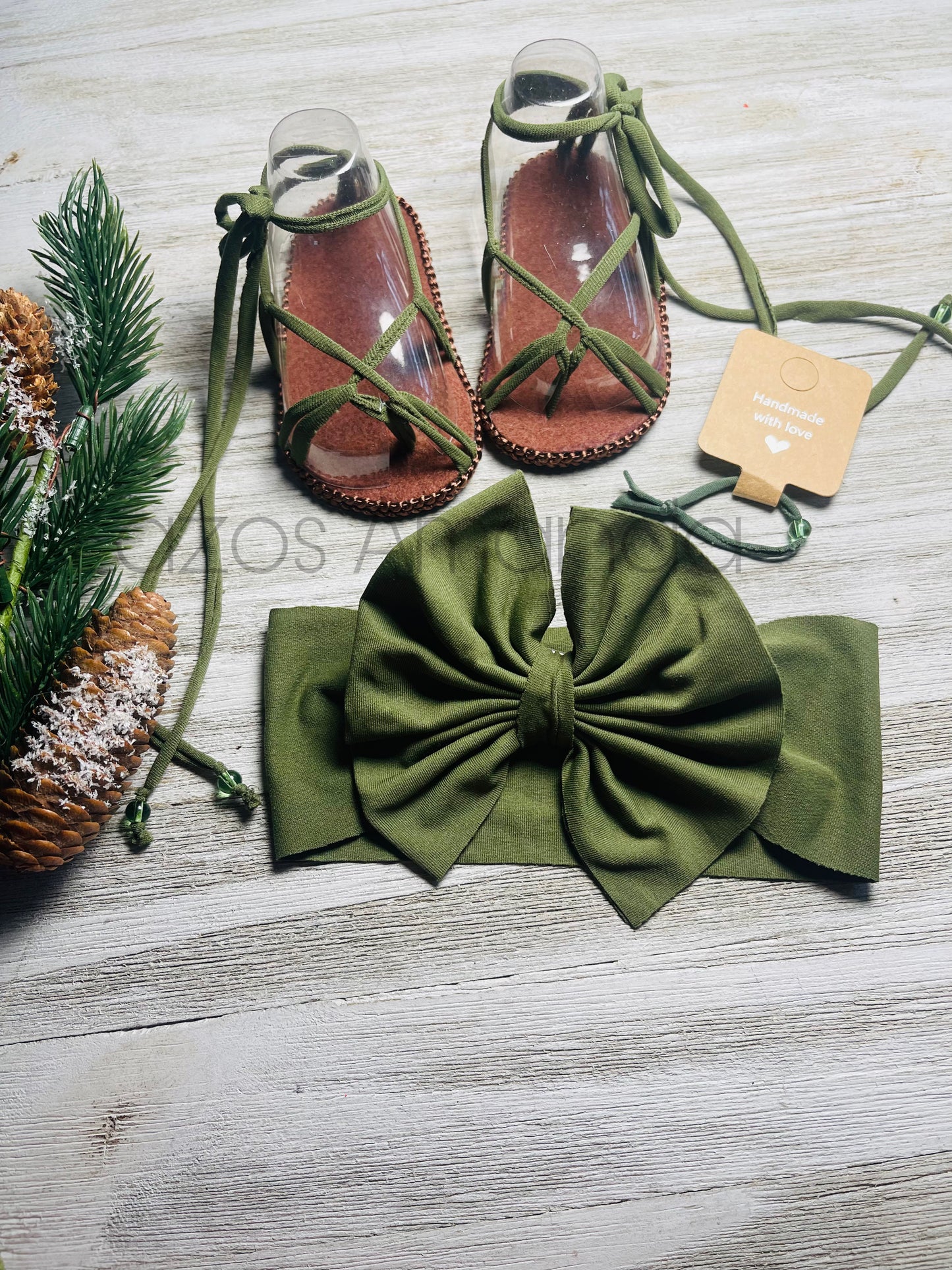 Green Pine Sandals 🌲
