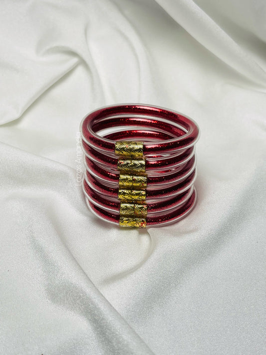Red Jelly Bangles♥️