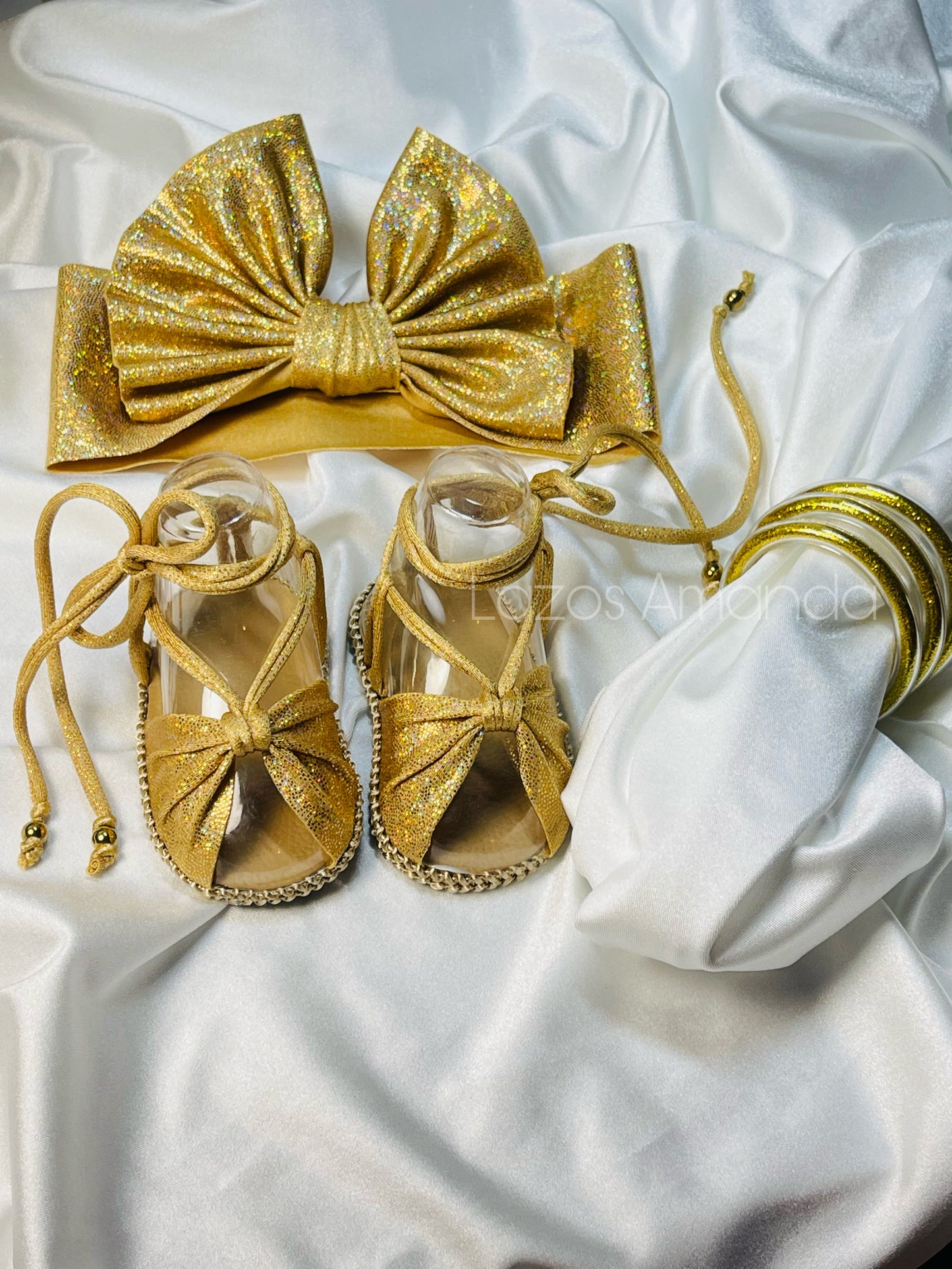 Gold Flat Sandals ✨