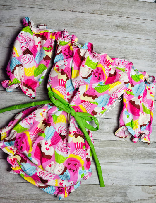 Cupcakes Romper 💚🧁