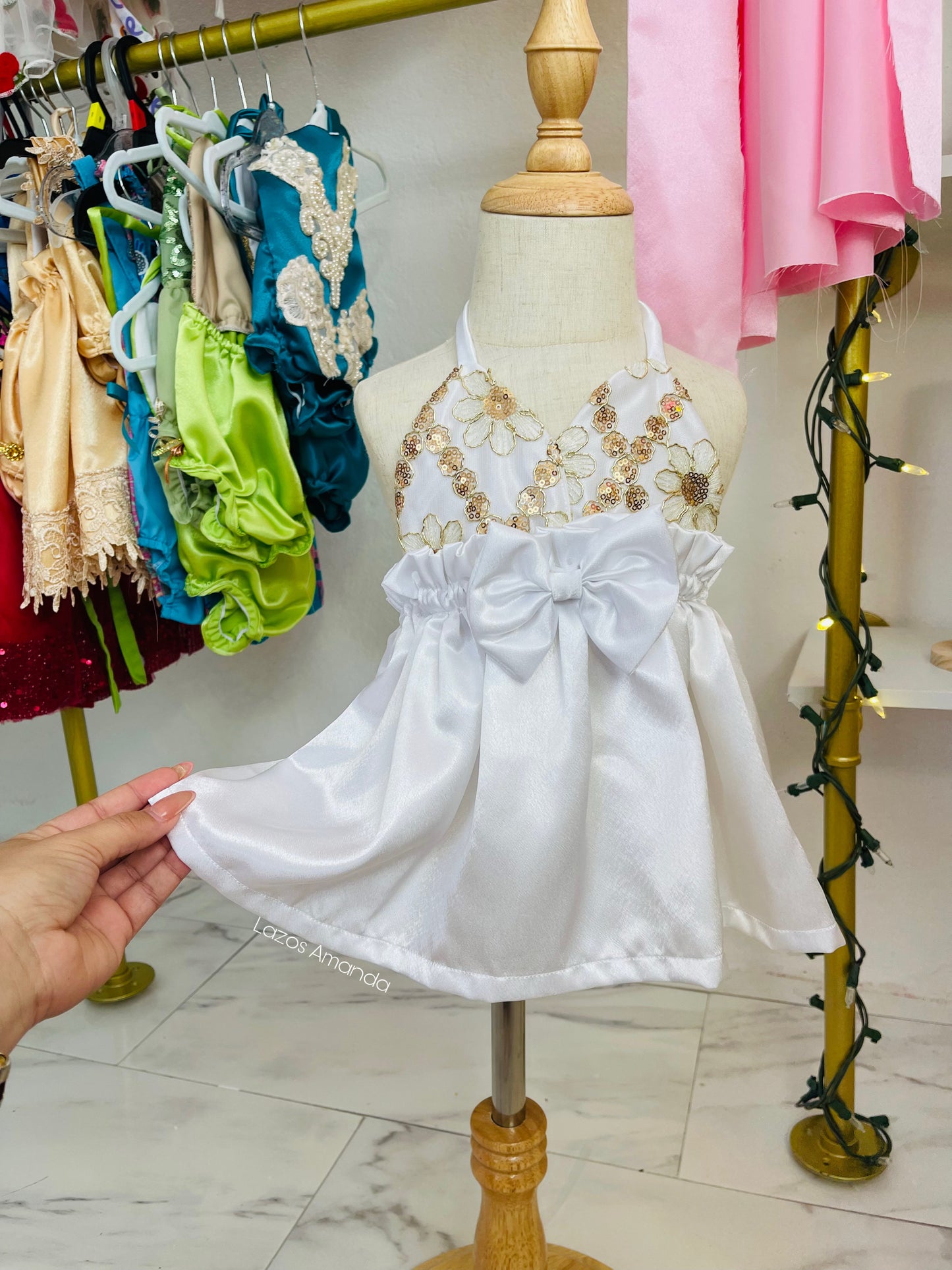 White & Gold Dress🤍