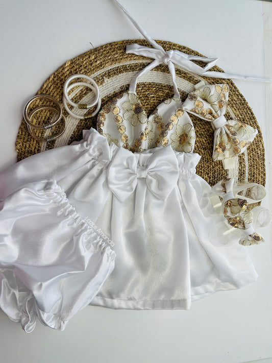 White & Gold Dress🤍