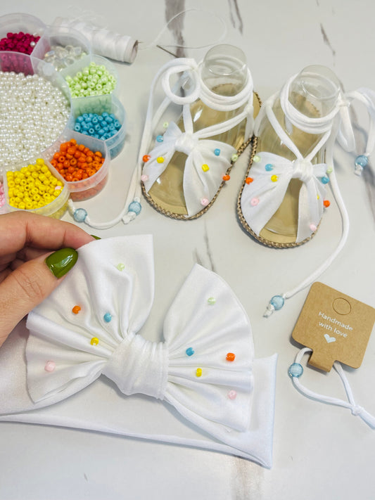 Sprinkle flat Sandals 🌈🎀